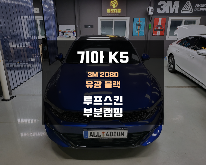 아산 음봉면 / 랩핑 / K5 DL3 루프스킨 부분랩핑 / 기아 / K5
