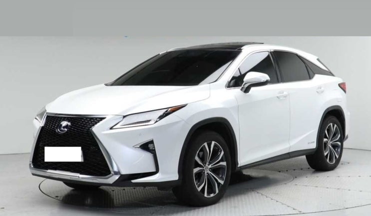  렉서스 RX450h 중고 흰색 고급진 내부