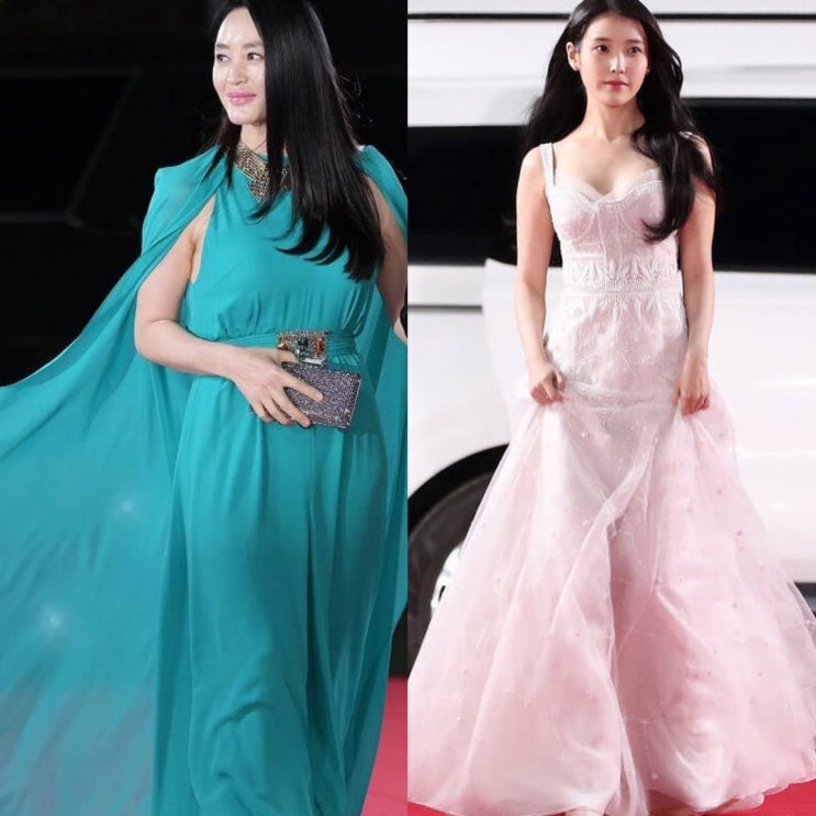  2022 43회 청룡영화상 김혜수&아이유 시상식드레스 패션