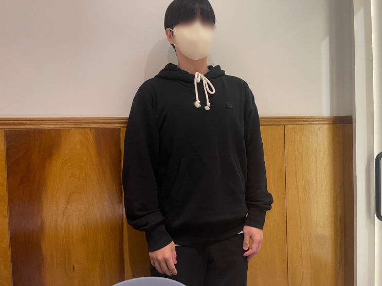 Acne Studios 아크네 스튜디오 후드 스웨트셔츠 블랙