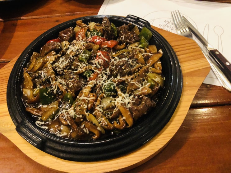 대구 안주 맛집 , 술이 술술 들어가는 찹스테이크 안주 맛집