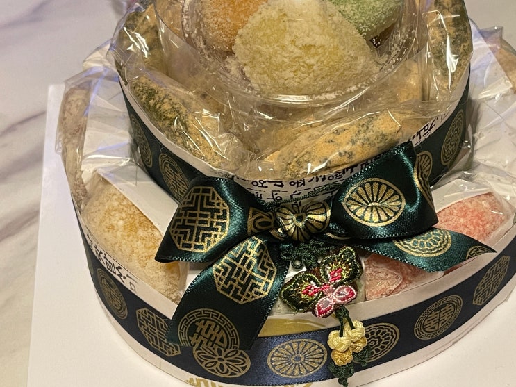 생일24 예맛떡 2단 모듬떡케이크