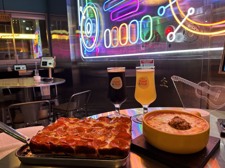  피자와 맥주, 피맥 즐기기 좋은 공간 광주 첨단 맛집 락앤도우