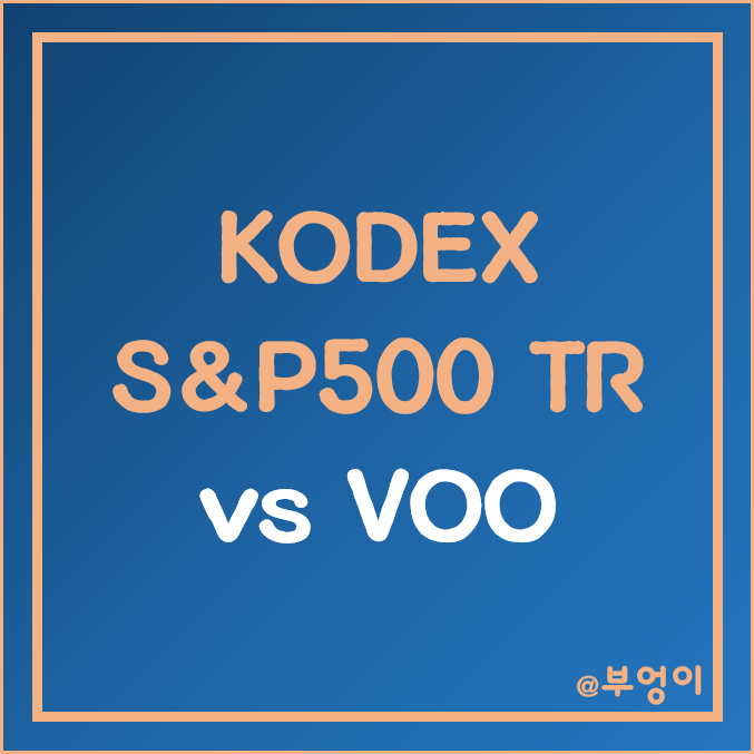 국내 KODEX 미국 S&P500 TR 및 미국 ETF VOO - 주가, 수익률, 배당금, 배당수익률 비교 및 추천 (원달러 환율 반영)