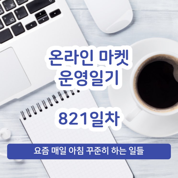  [821] 요즘 매일아침 꾸준히 하고 있는 일들