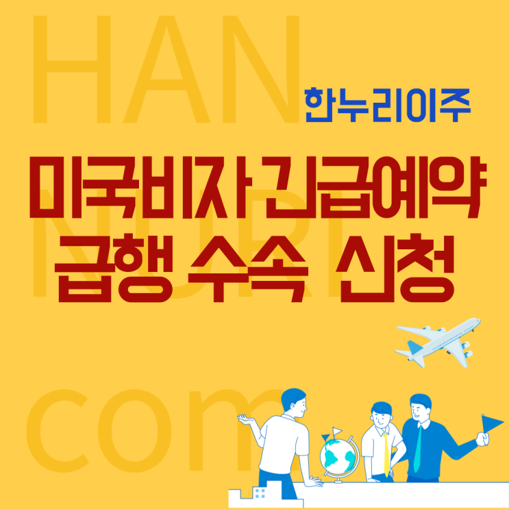  미국 비자 긴급 예약 신청