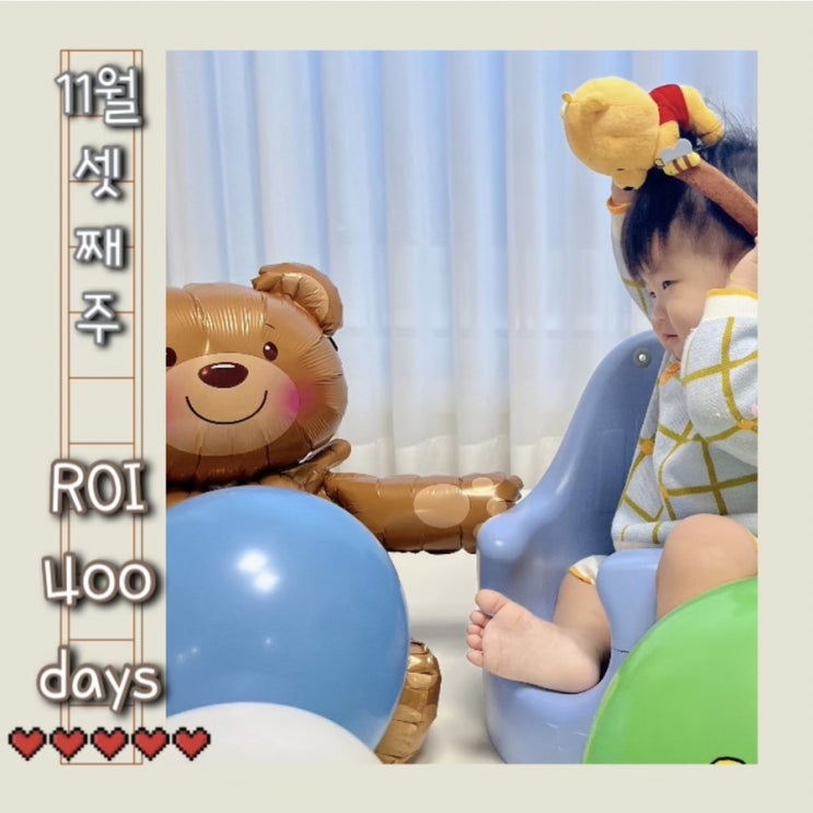  11월 3째주 주간일기 - 로이 400일, 일본뇌염&독감2차 접종