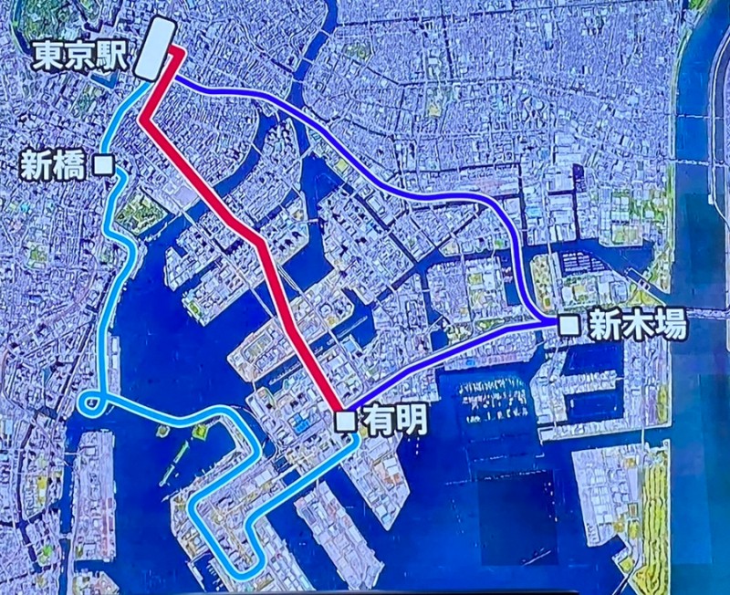 도쿄역에서 빅사이트 전시장까지 신 지하철 노선 2040년 개통예정