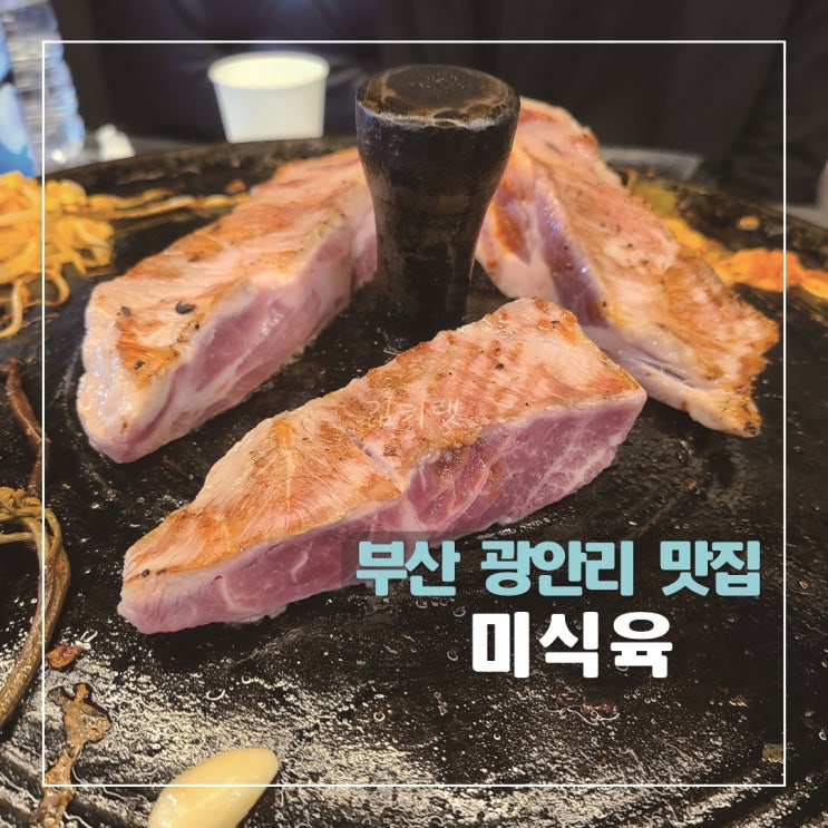[광안리애견동반식당] 미식육 / 부산 솥뚜껑 삼겹살 맛집 광안리수변공원맛집