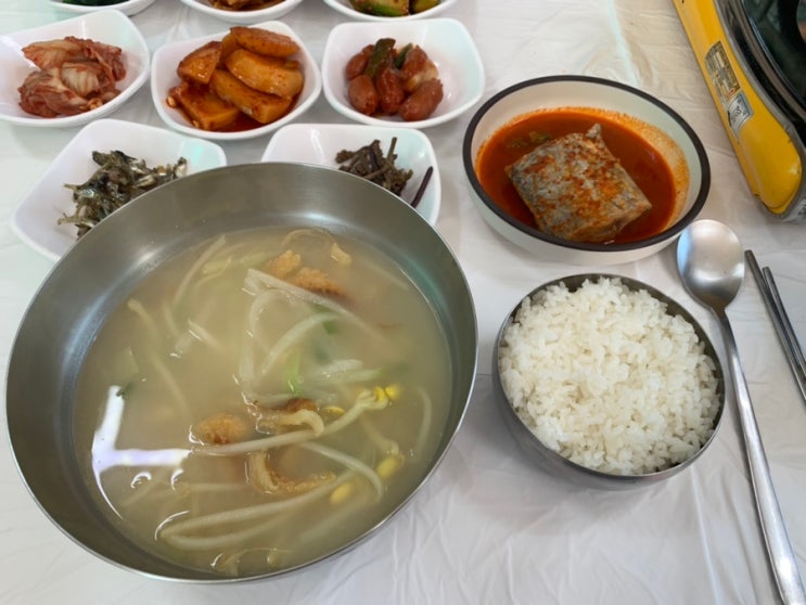 강릉 사천 항구식당 간단한 아침식사 추천 황태해장국,갈치조림