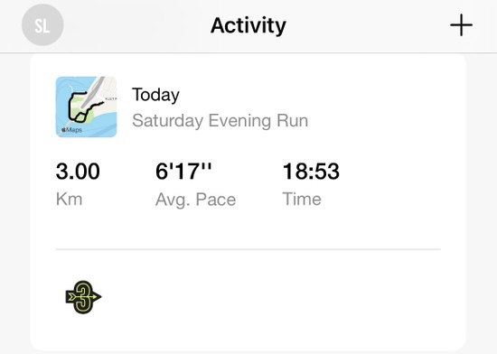 오늘의 운동 :: 러닝. 3km