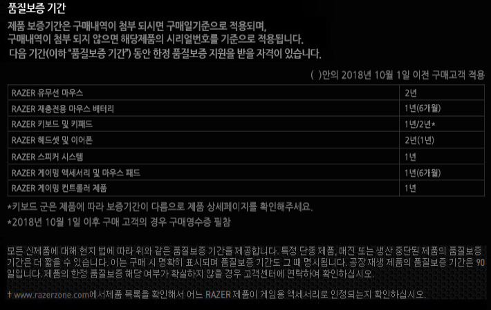 레이저 마우스 택배 as접수 방법