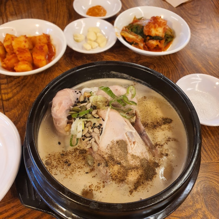  코로나 고생했다고 토속촌 삼계탕(+주말 거리 공연)