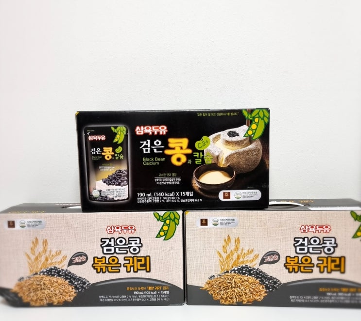  홈쇼핑 삼육두유 검은콩 볶은 귀리 맛있게 먹어요