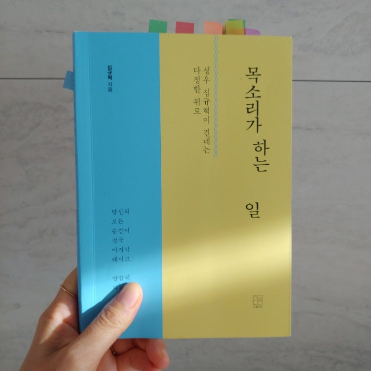  에세이 추천 신간 도서 목소리가 하는 일 (ft. 성우 심규혁 이 건네는 다정한 위로)