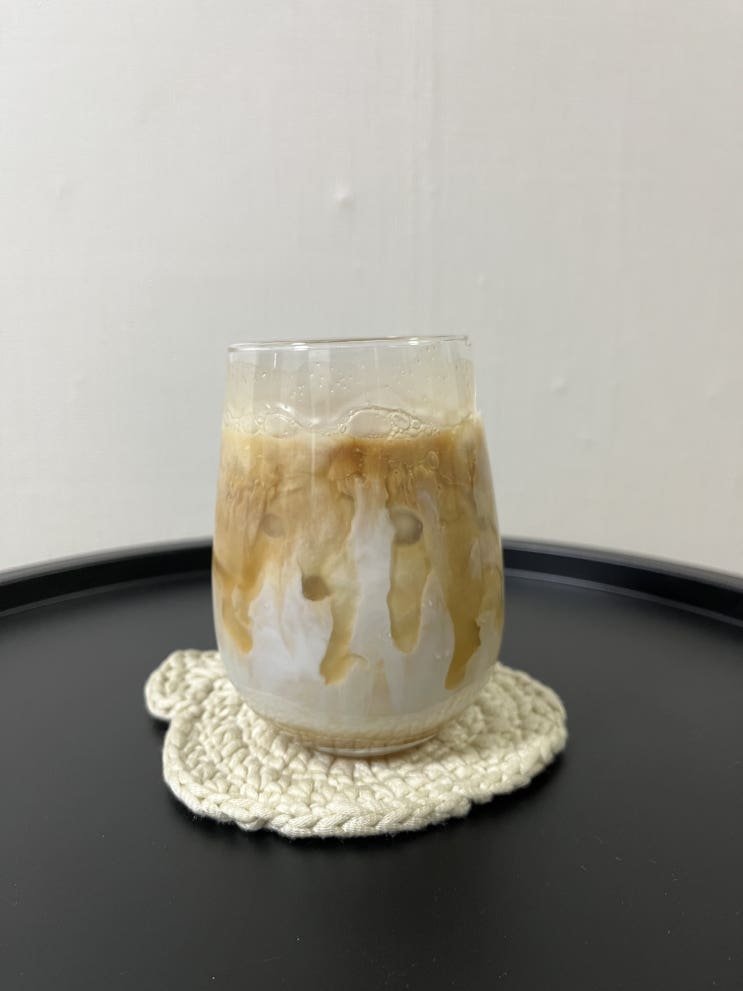  1883시럽으로 카라멜라떼 만들기! 나름 성공적....!