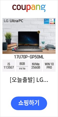  [오늘출발] LG전자 울트라PC 17U70P-GP50ML 17인치 대학생 인강용 문서작업 가벼운 초경량 휴대용 재택근무 기업용 저렴한 비즈니스북, Win10 Pro, 8GB,  2
