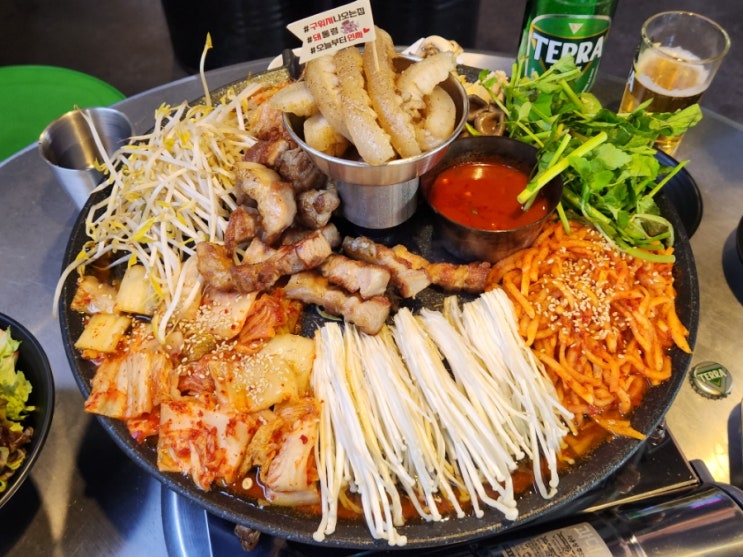  병점 삼겹살 돼통령 고기 구워져서 나오는 집!