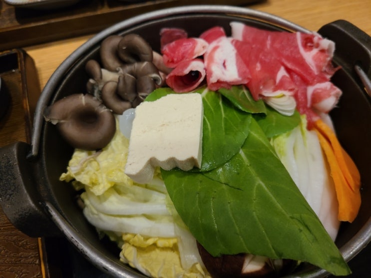  강남 고속버스터미널 맛집 와라쿠샤샤 1인 스키야끼 혼밥