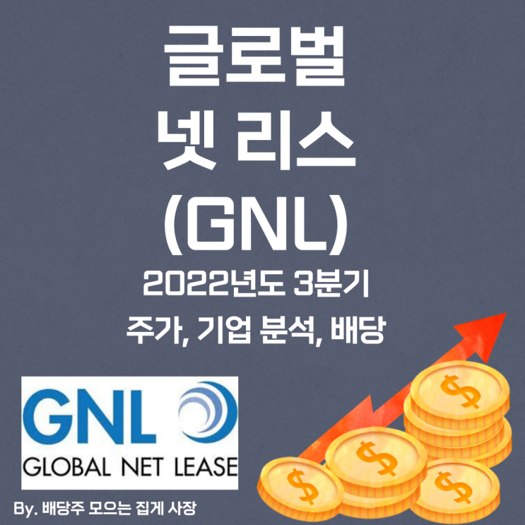 [글로벌 넷 리스] 2022년도 3분기 GNL, GNL 주가, GNL 주식, 기업 분석, 배당 지급일, 배당락일, 배당 성향, 배당 수익률, 배당 성장률