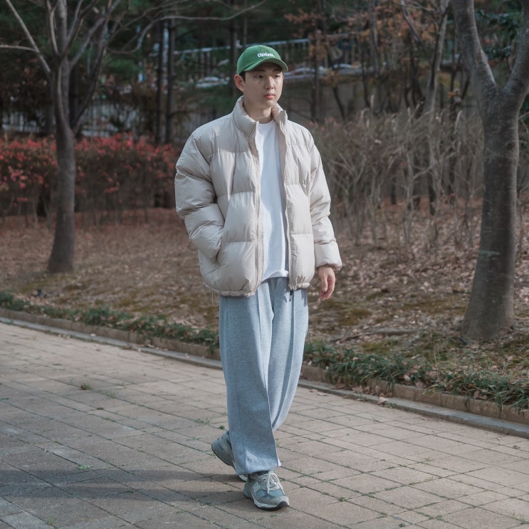  따뜻한 느낌의 겨울 모자 추천, 팁텝 코듀로이 볼캡 남자 코디