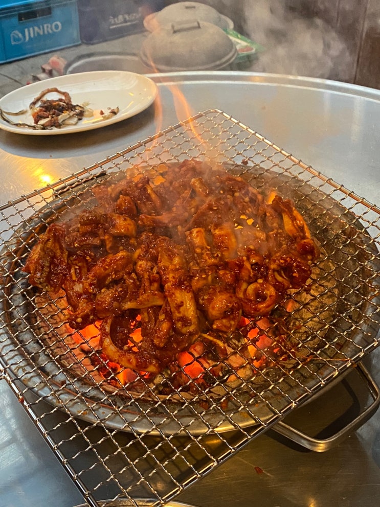  11/26 (2) 미아사거리 술집:) 미아리 곰장어에서, 맛있게 구워주시는 초벌 꼼장어 존맛!!! / 미아사거리 2차 추천
