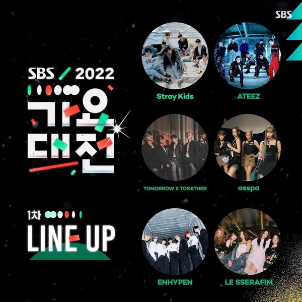  2022 SBS 가요대전 MC 라인업, 가수 라인업 1차