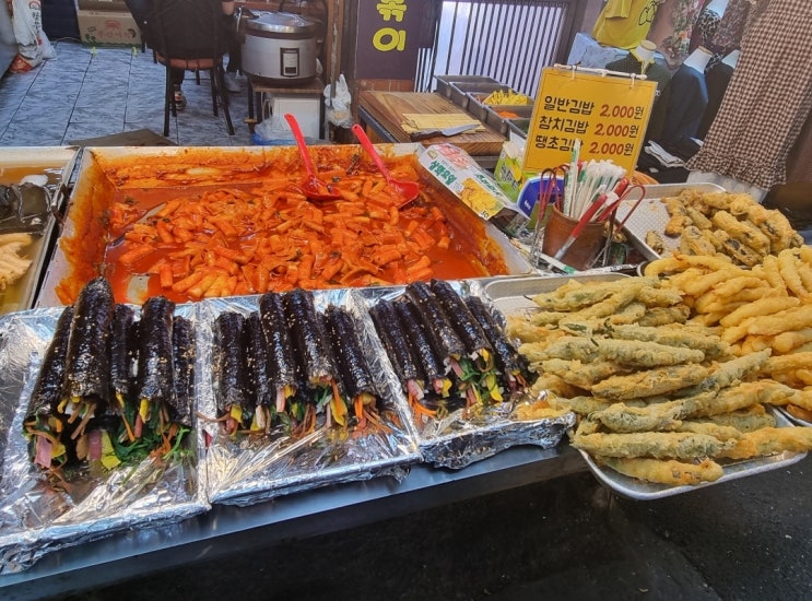  울산 신정시장 분식집 맛집 투어 주차장 까지