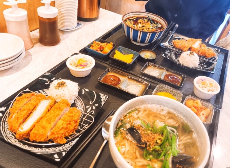  울산 병영 맛집 '부자면돈까스' 겉바속촉 돈카츠와 뜨끈한 칼국수의 환상조합
