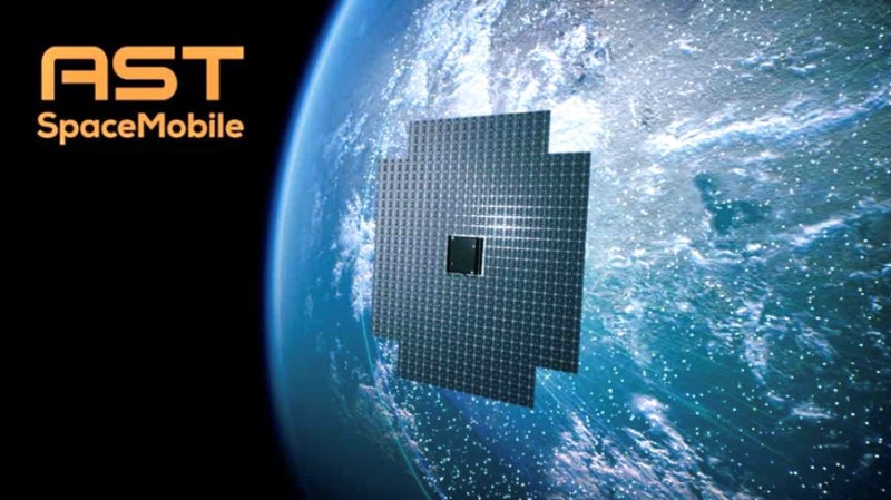 AST 스페이스모바일의 위성 네트워크 개념도