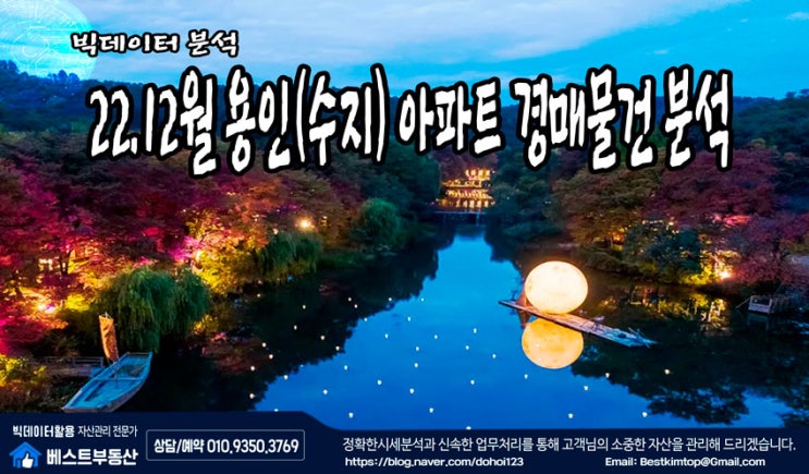  22.12월 용인시(수지) 아파트 경매물건 분석 !!!