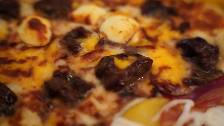  순천 피자수퍼 하프앤하프(베이컨 포테이토 피자 + 갈릭비프크림 피자) 배달 후기