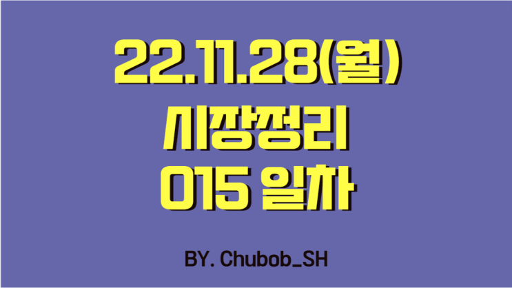 22.11.28(월) 시장정리 015일차