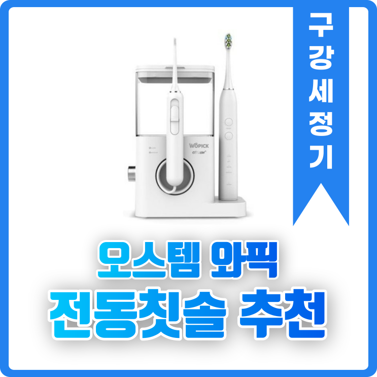  오스템 와픽 콤보구강세정기 추천 WO-300 전동칫솔
