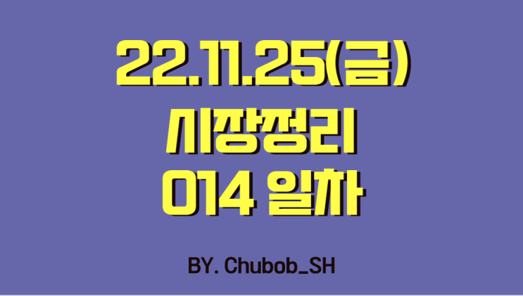 22.11.25(금) 시장정리 014일차