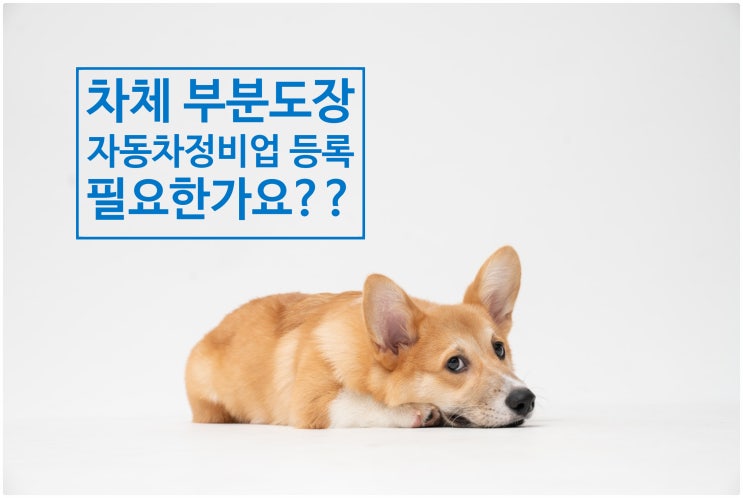  <대법원 판례 : 차체 부분도장 역시 자동차정비업 등록 대상>