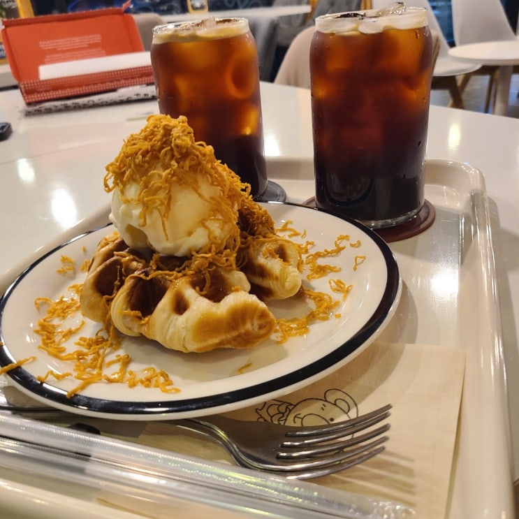  니타커피) 산격동 로스팅카페, 크로플 맛집