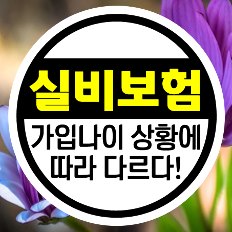  실비보험가입나이 상황별로 구분해서 확인해야 한다.