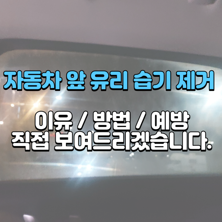  차 앞 유리 습기가 유독 내 차에 자주 생기는 이유와 해결 방법