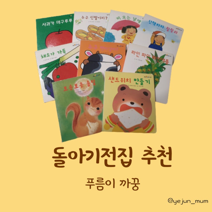  푸름이까꿍, 돌아기전집 추천