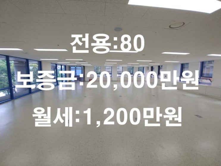  홍대역과 연결 되어 있는 대로변 대형 상가,전용80