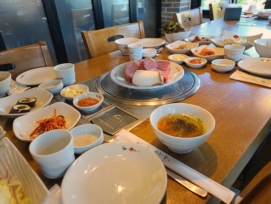  역수역고기집 주차 무료발렛파킹 하누에뜰