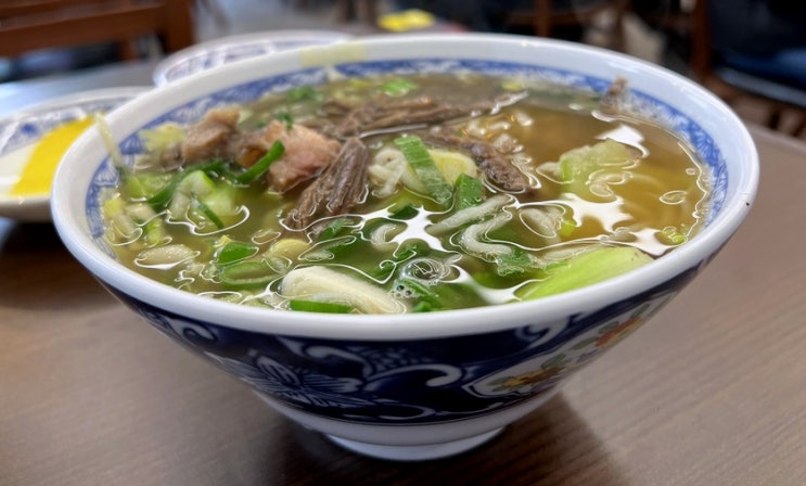  강남 논현동 우육탕면 맛집 란콰이펑 누들 논현점 청경채 도가니 양지탕면