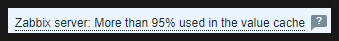  Zabbix server: More than 95% used in the value cache(자빅스 캐시 메모리 부족, 확장하기
