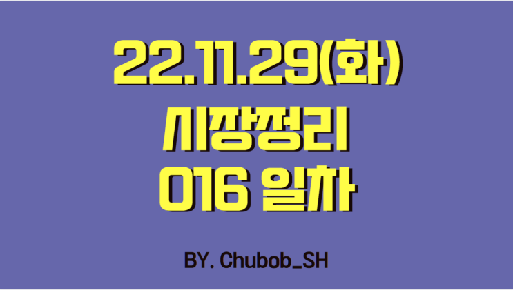  22.11.29(화) 시장정리 016일차