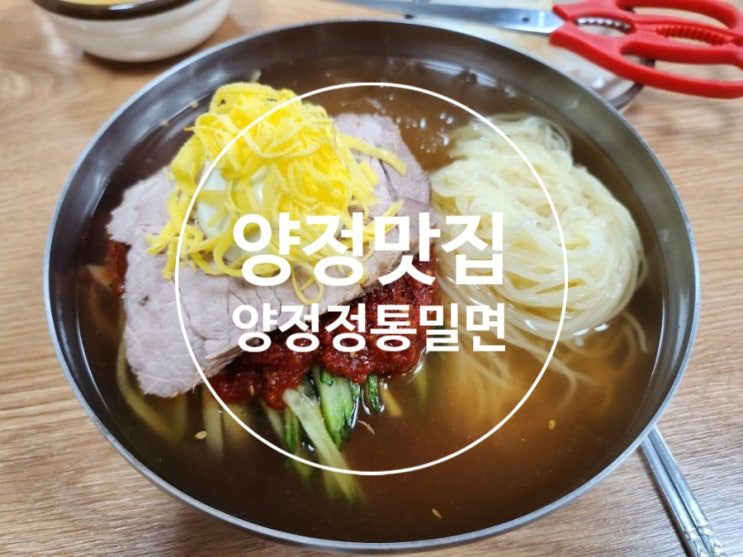  양정맛집 점심으로 양정정통밀면에서 물밀면 먹었어요