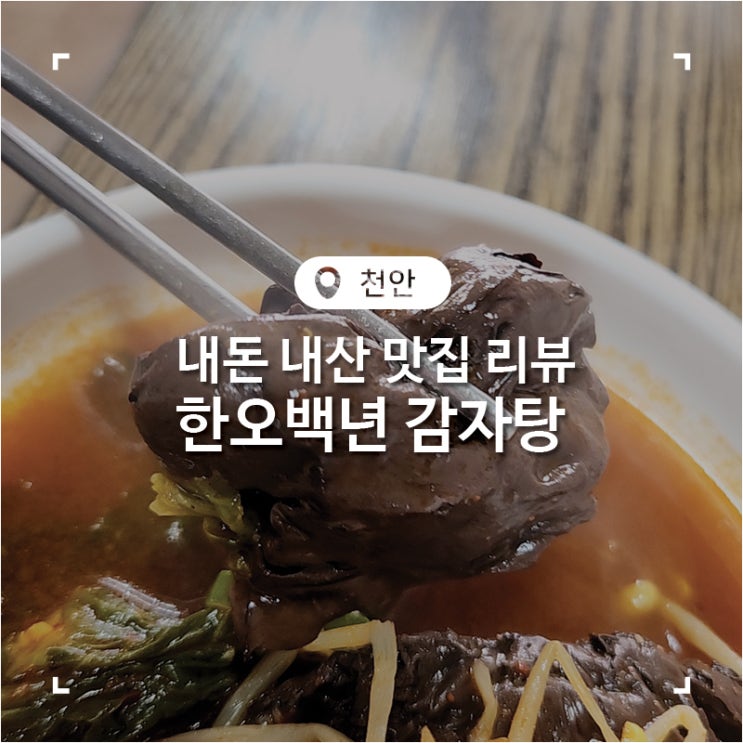  천안 서북구 선지 해장국 맛집 한오백년
