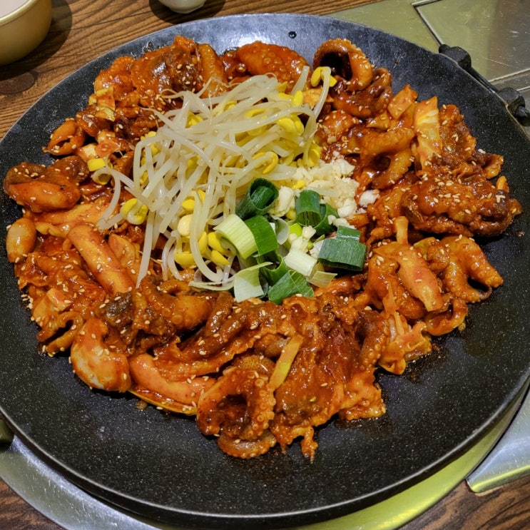  [대구 북구청 맛집] 청담동 선학쭈꾸미 대구본점 : 불향 가득한 철판 쭈꾸미