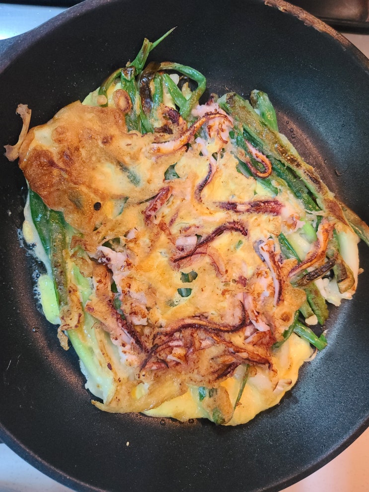  맛있는 파전 만들어 먹기
