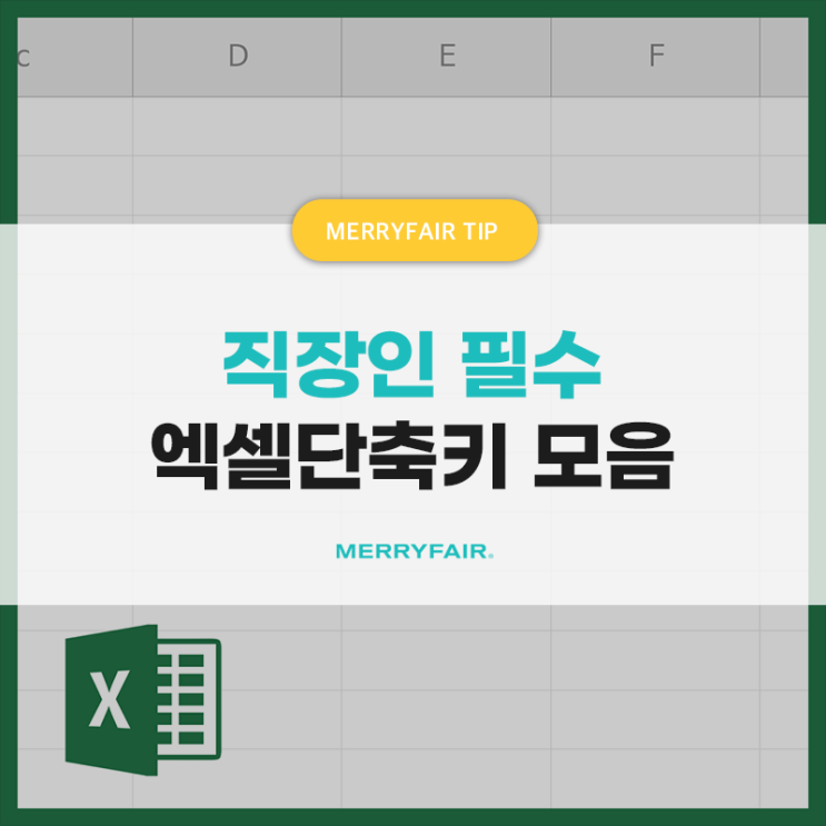  직장인 일잘러 꿀팁 2탄_ 칼퇴 당겨주는 필수 엑셀단축키 모음!